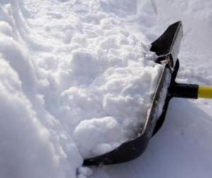 Be careful when shoveling... it can lead to a heart attack.