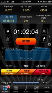 Not the greatest pace, but it's the distance that really matters.